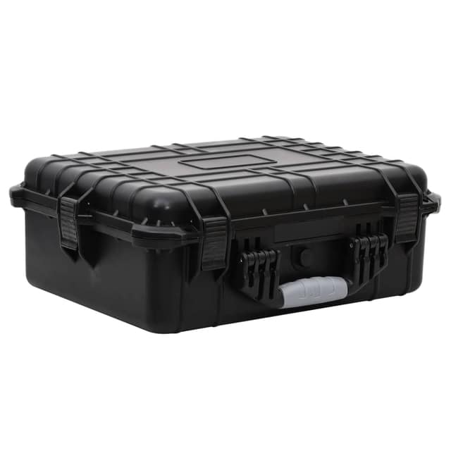 VidaXL Θήκη Πτήσης Φορητή Μαύρη 52 x 40 x 19 εκ. από Πολυπροπυλένιο