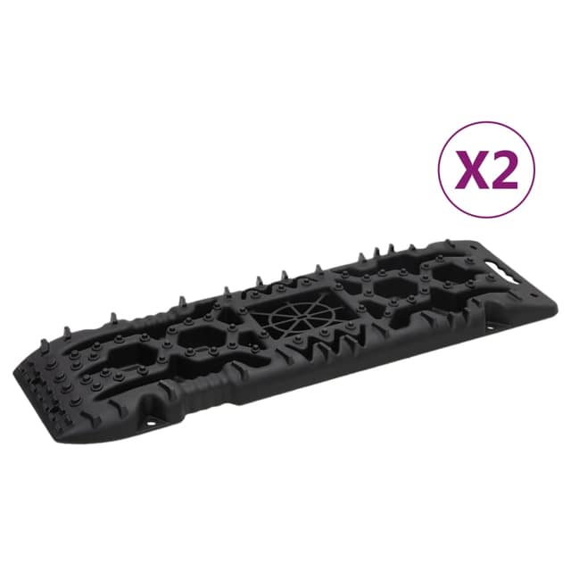 VidaXL Σανίδες Πρόσφυσης 2 τεμ. Μαύρες 107 x 31 x 7 εκ. από Νάιλον