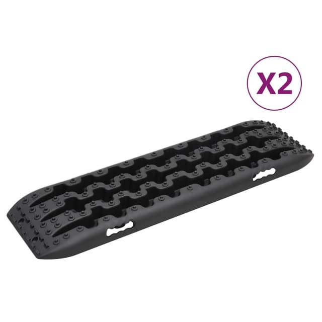 VidaXL Σανίδες Πρόσφυσης 2 τεμ. Μαύρες 106 x 30,5 x 7 εκ. από Νάιλον
