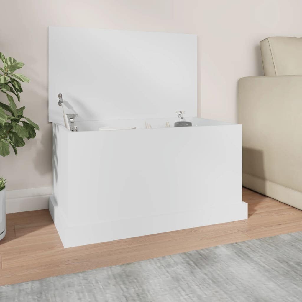 VidaXL Κουτί Αποθήκευσης Λευκό 70x40x38 εκ. από Τεχνητό Ξύλο