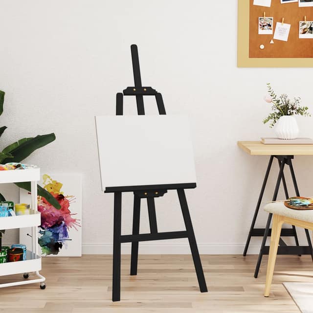 VidaXL Καβαλέτο Επιδαπέδιο Μαύρο 53,5x95x127 εκ. από Μασίφ Ξύλο Πεύκου