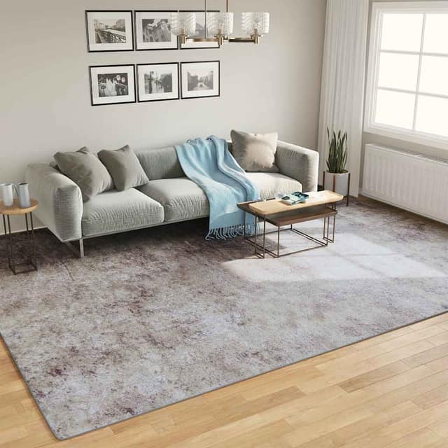 VidaXL Χαλί Πλενόμενο Γκρι 400 x 300 εκ.