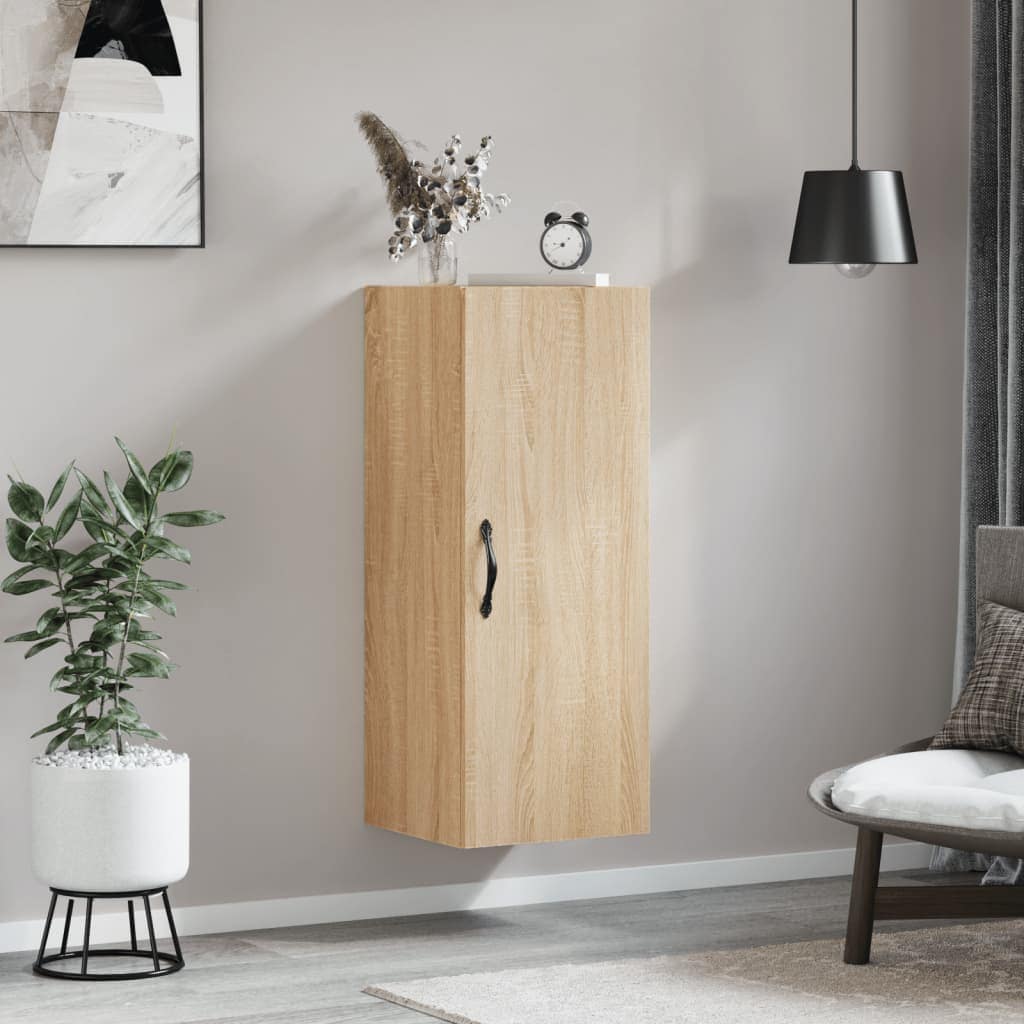 VidaXL Ντουλάπι Τοίχου Sonoma Δρυς 34,5 x 34 x 90 εκ. Επεξεργ. Ξύλο