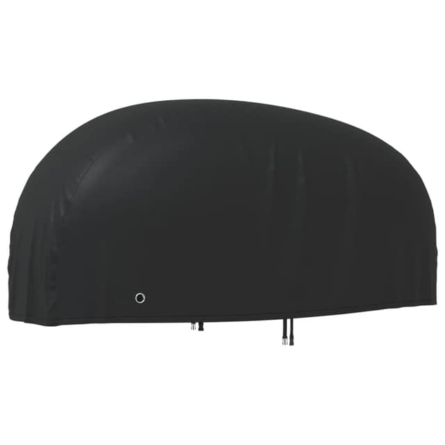 VidaXL Κουκούλα Μηχανής Μαύρη 230x95x125 εκ. Ύφασμα Oxford 210D