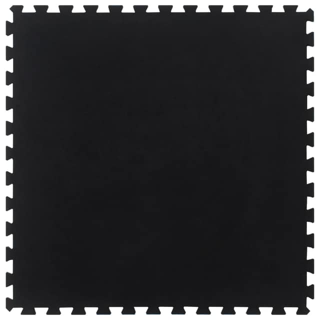 VidaXL Δάπεδο Προστασίας Παζλ Μαύρο 12 χιλ. 100x100 εκ. Καουτσουκ