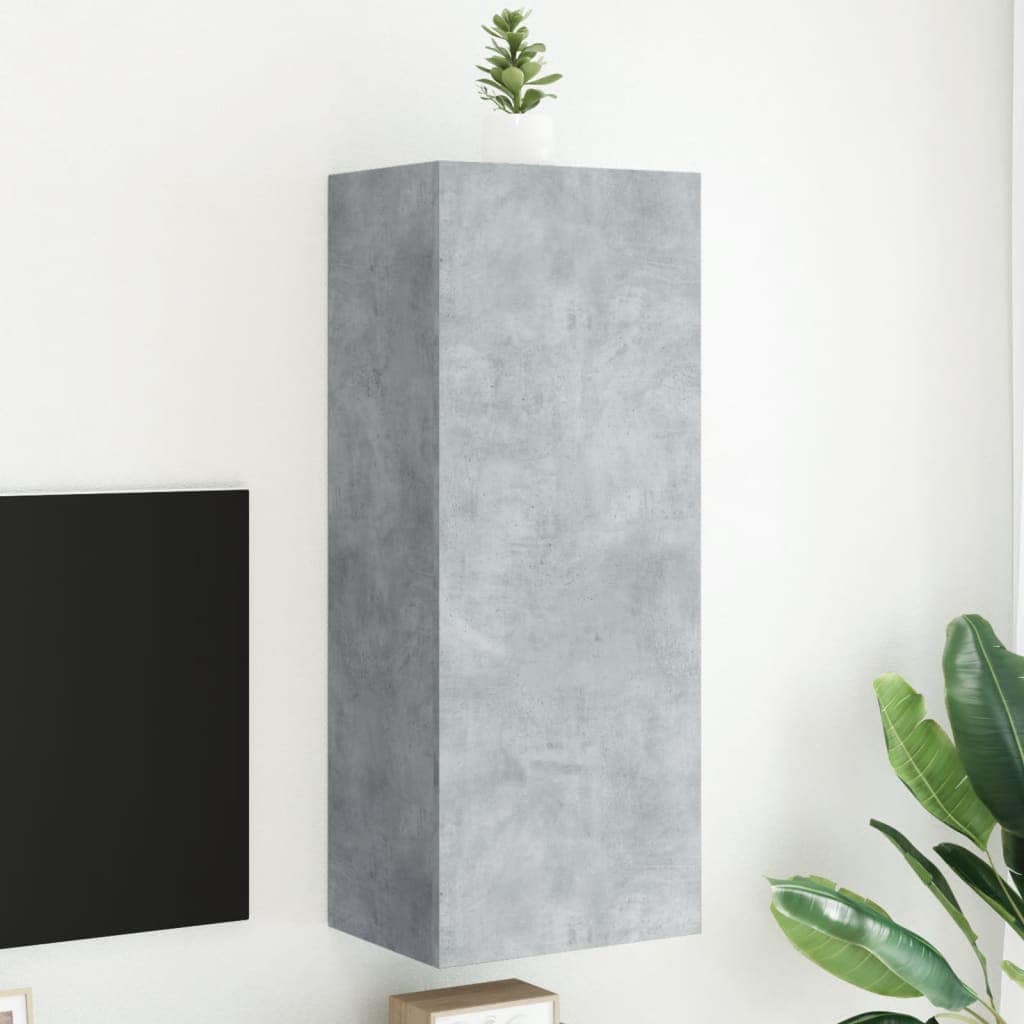 VidaXL Έπιπλο Τοίχου Τηλεόρασης Γκρι Σκυρ. 40,5x30x102 εκ. Επεξ. Ξύλο