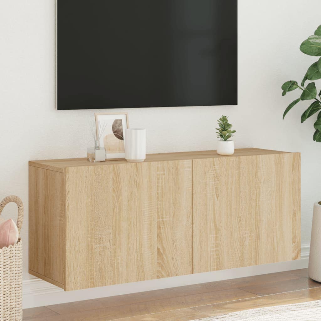 VidaXL Ντουλάπι Τοίχου Τηλεόρασης Sonoma Δρυς 100 x 30 x 41 εκ.