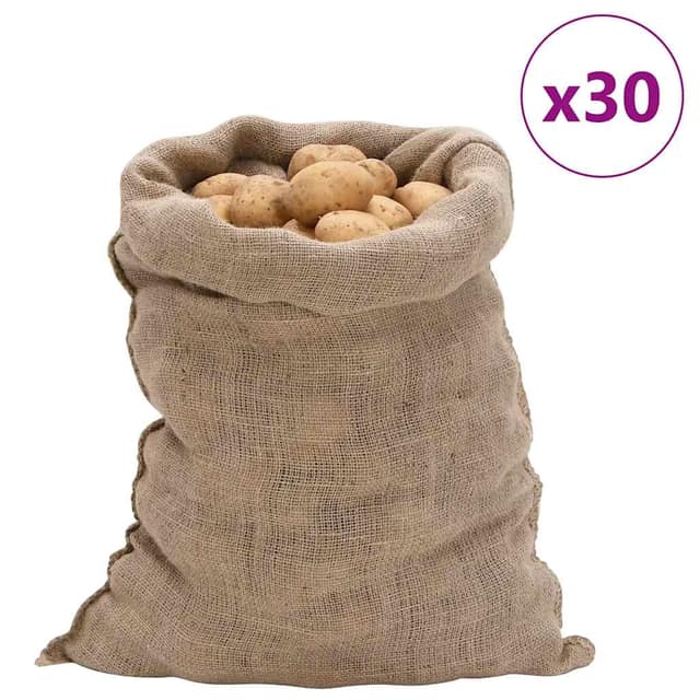 VidaXL Σακιά Γιούτας 30 Τεμ. 60 x 105 εκ. από Γιούτα 220 gsm