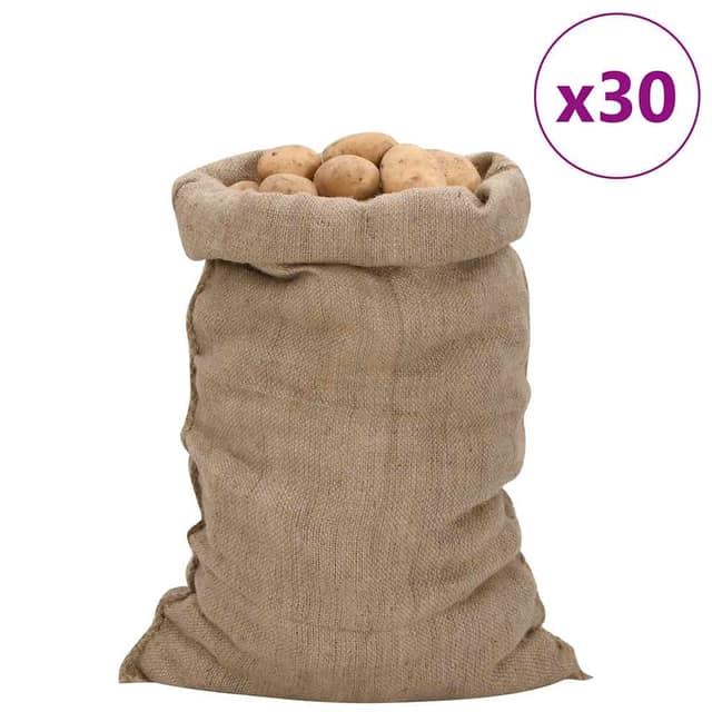 VidaXL Σακιά Γιούτας 30 Τεμ. 60 x 105 εκ. από Γιούτα 340 gsm