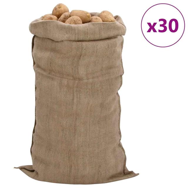 VidaXL Σακιά Γιούτας 30 Τεμ. 65 x 135 εκ. από Γιούτα 340 gsm