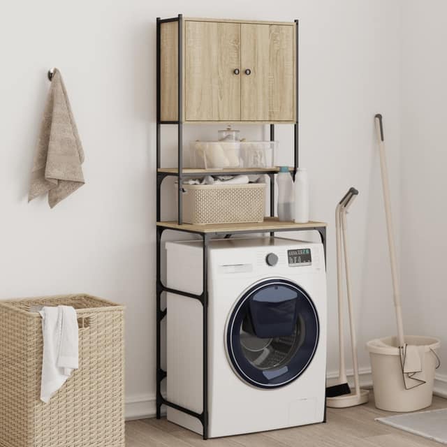 VidaXL Ντουλάπι Πλυντηρίου Sonoma Δρυς 68x48,5x194 εκ.