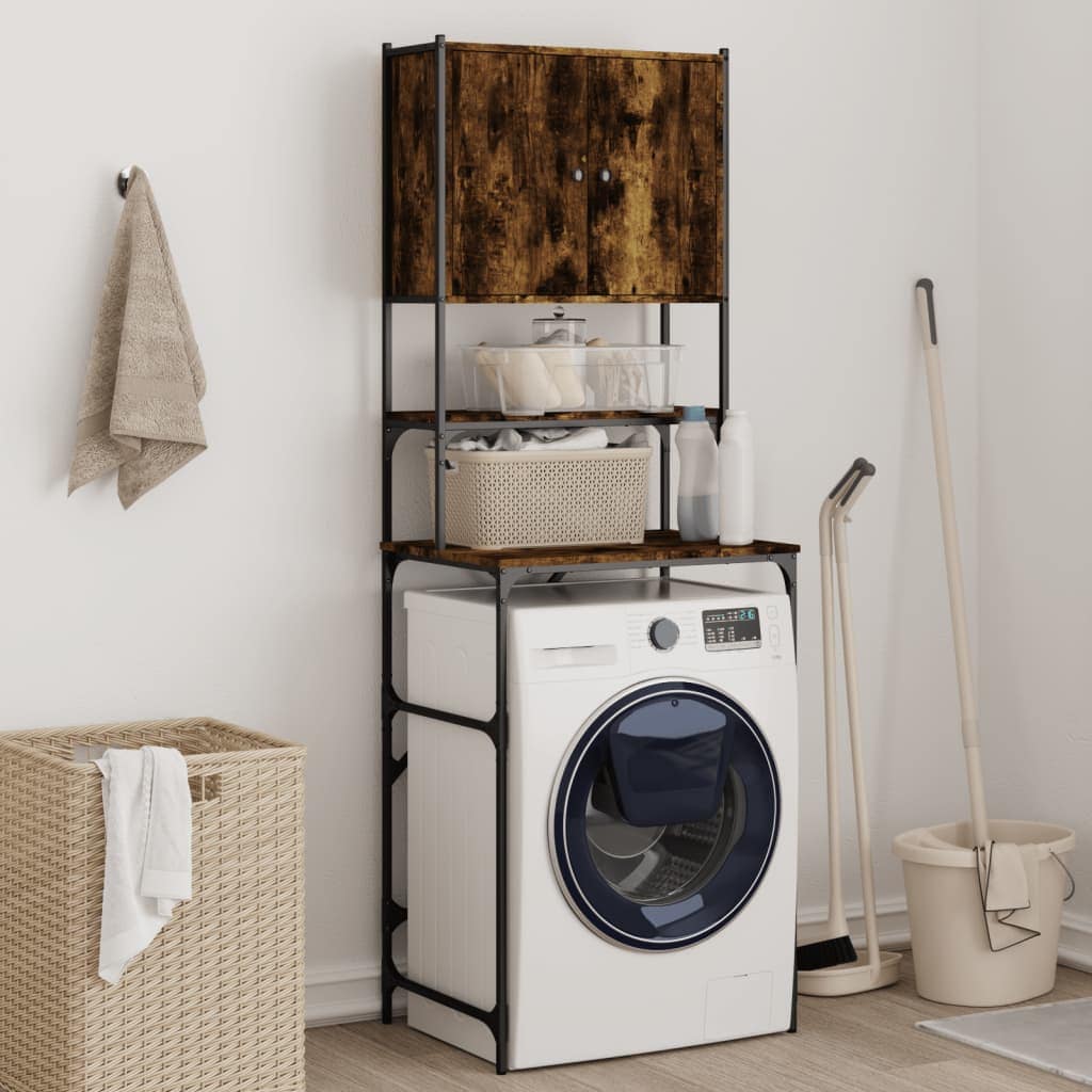 VidaXL Ντουλάπι Πλυντηρίου Καπνιστή Δρυς 68x48,5x194 εκ.