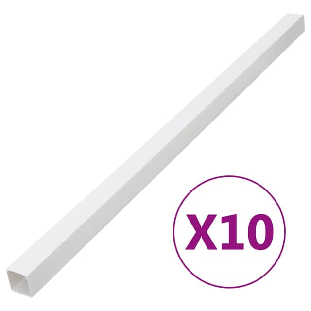 VidaXL Κανάλι Καλωδίων 50 x 25 χιλ. 10 μ. από PVC