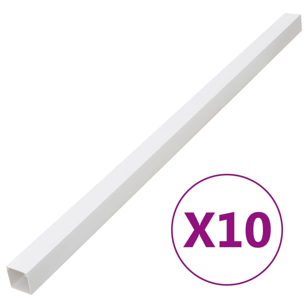 VidaXL Κανάλι Καλωδίων 100 x 60 χιλ. 10 μ. από PVC