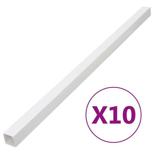 VidaXL Κανάλι Καλωδίων 100 x 60 χιλ. 10 μ. από PVC