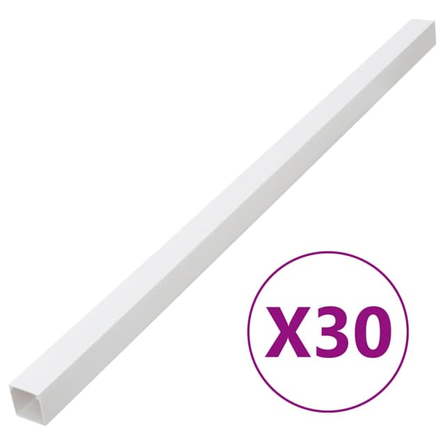 VidaXL Κανάλι Καλωδίων 33 x 33 χιλ. 30 μ. από PVC