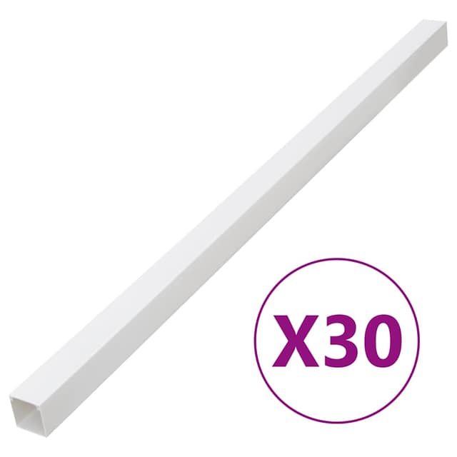 VidaXL Κανάλι Καλωδίων 40 x 25 χιλ. 30 μ. από PVC