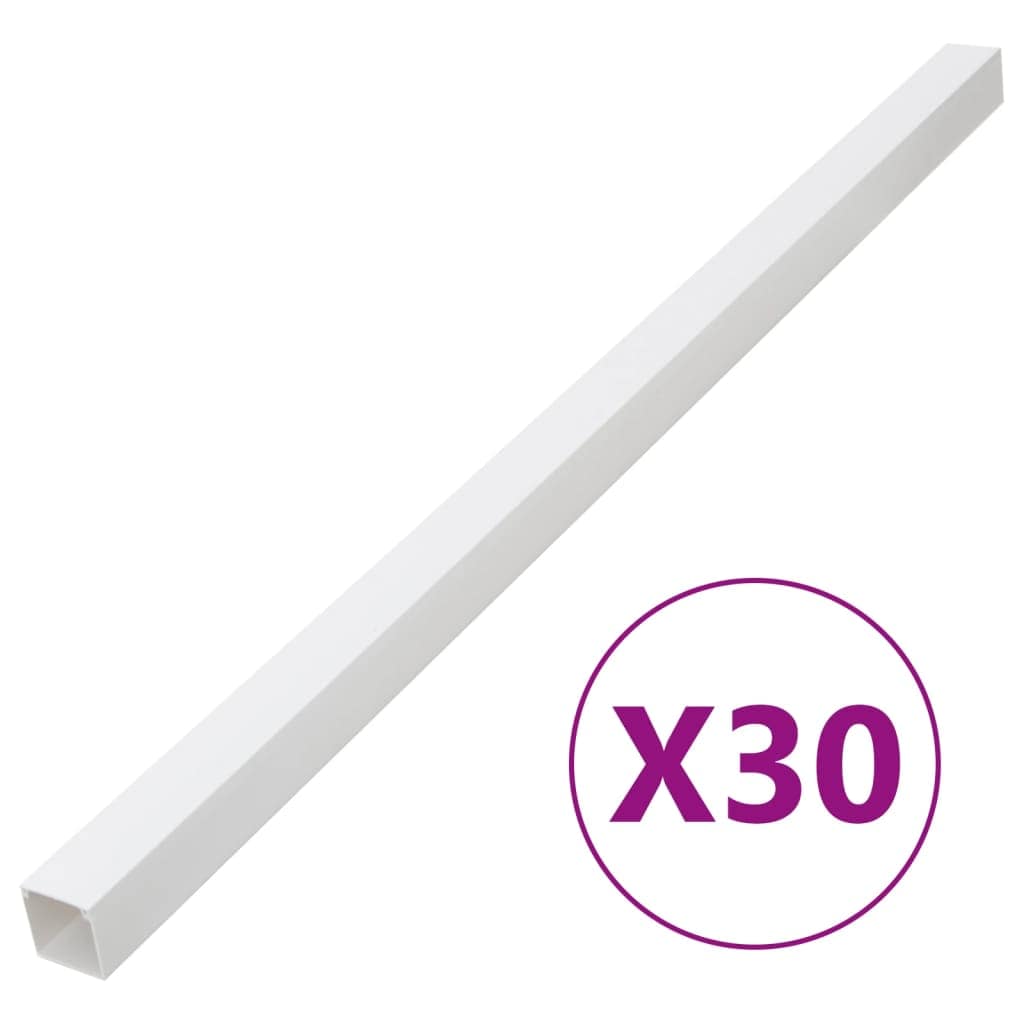 VidaXL Κανάλι Καλωδίων 60 x 40 χιλ. 30 μ. από PVC
