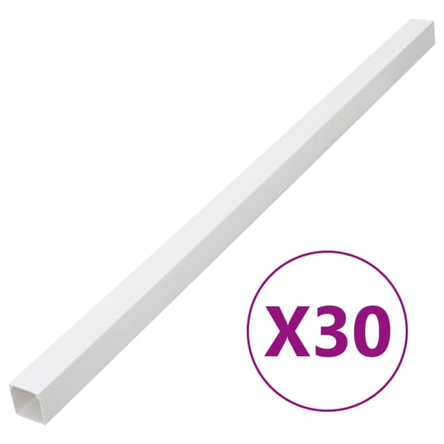 VidaXL Κανάλι Καλωδίων 60 x 40 χιλ. 30 μ. από PVC