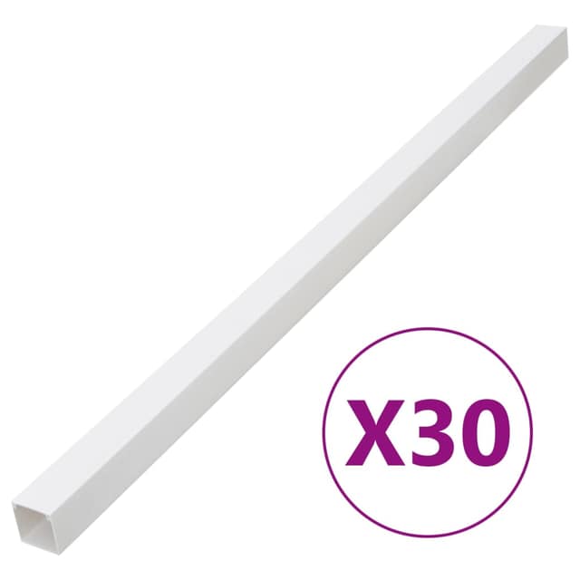 VidaXL Κανάλι Καλωδίων 50 x 25 χιλ. 30 μ. από PVC