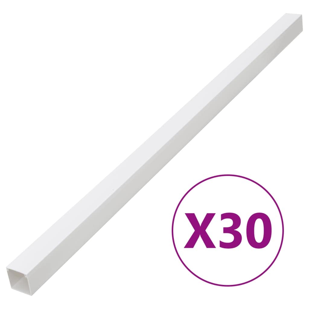 VidaXL Κανάλι Καλωδίων 100 x 60 χιλ. 30 μ. από PVC