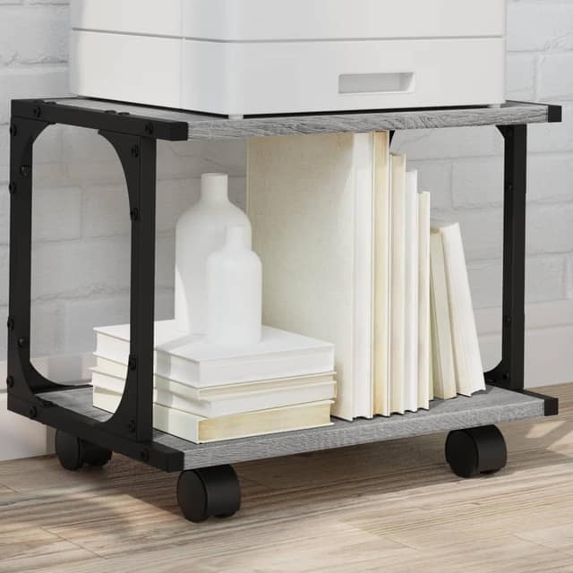 VidaXL Βάση Εκτυπωτή 2 Επιπέδων Γκρι Sonoma 41x28x33,5 εκ Επεξ. Ξύλο
