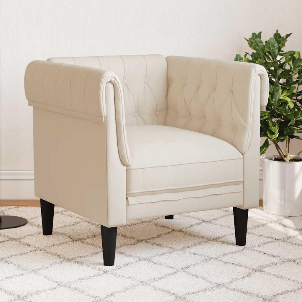VidaXL Πολυθρόνα Chesterfield Λινό