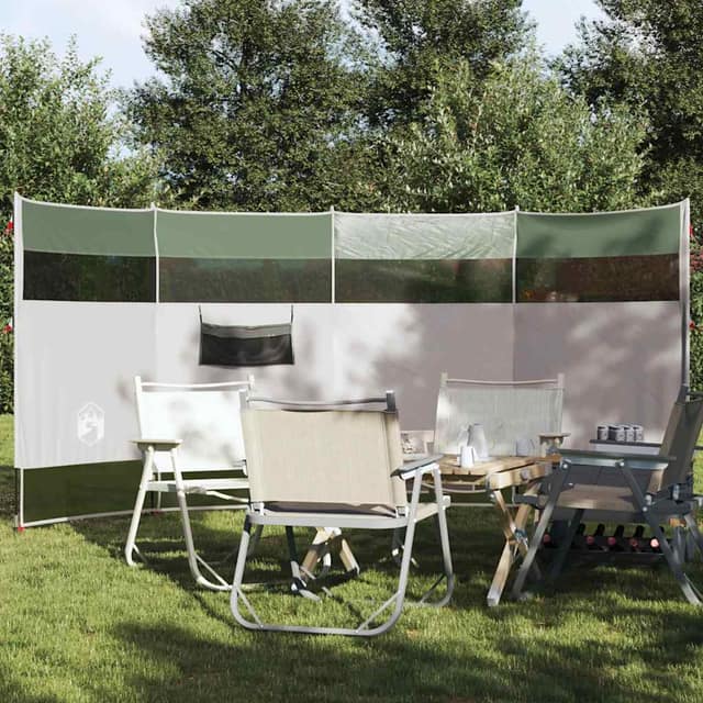 VidaXL Ανεμοφράκτης Κάμπινγκ Πράσινος 366x152x152 εκ. Αδιάβροχος