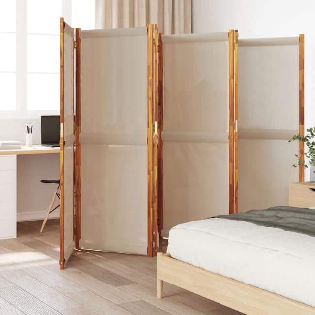 VidaXL Διαχωριστικό Δωματίου με 6 Πάνελ Taupe 420 x 180 εκ.