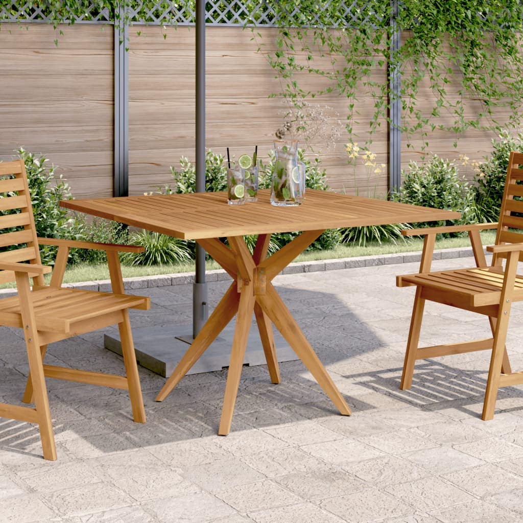 VidaXL Τραπέζι Κήπου Τετράγωνο 110x110x75 εκ. από Μασίφ Ξύλο Ακακίας