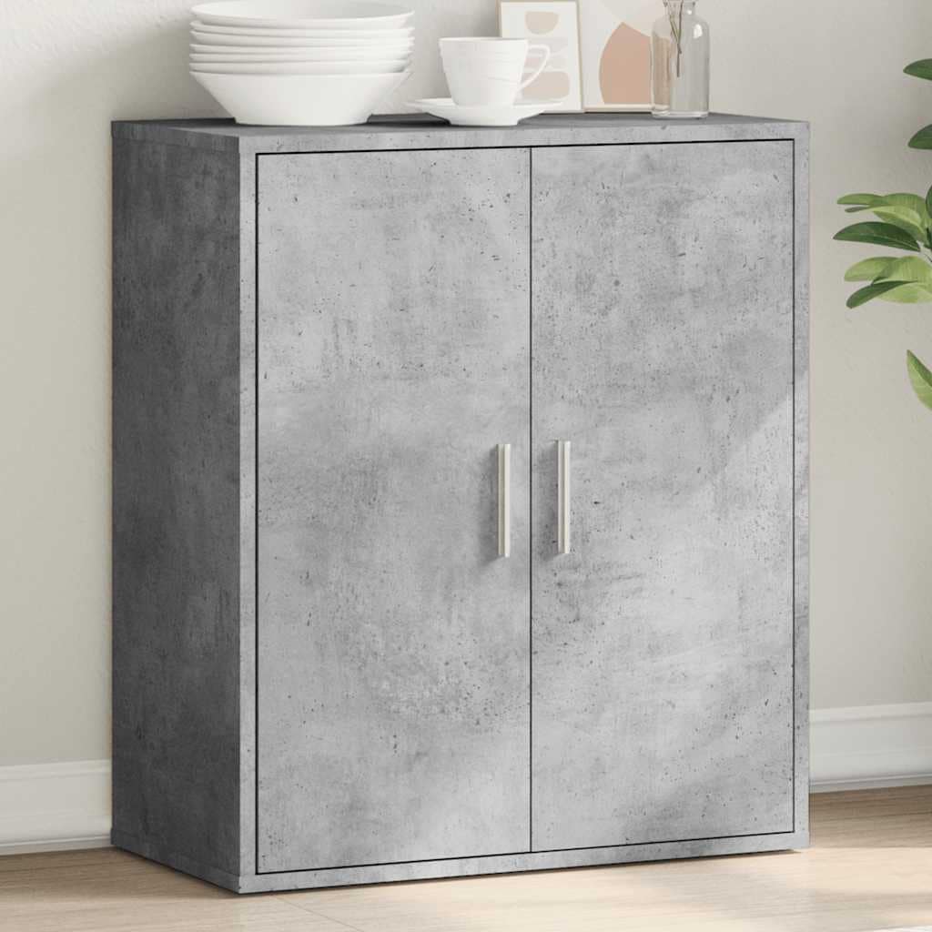 VidaXL Ντουλάπι Γκρι Σκυροδέματος 79x38x80 εκ. Επεξεργασμένο Ξύλο
