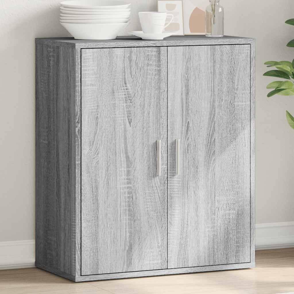 VidaXL Μπουφές Γκρι Sonoma 79x38x80 εκ. από Επεξεργασμένο Ξύλο