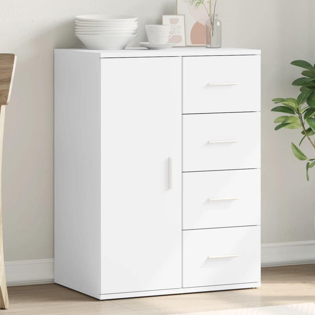 VidaXL Βοηθητικό Ντουλάπι Λευκό 59 x 39 x 80 εκ. Επεξεργασμένο Ξύλο