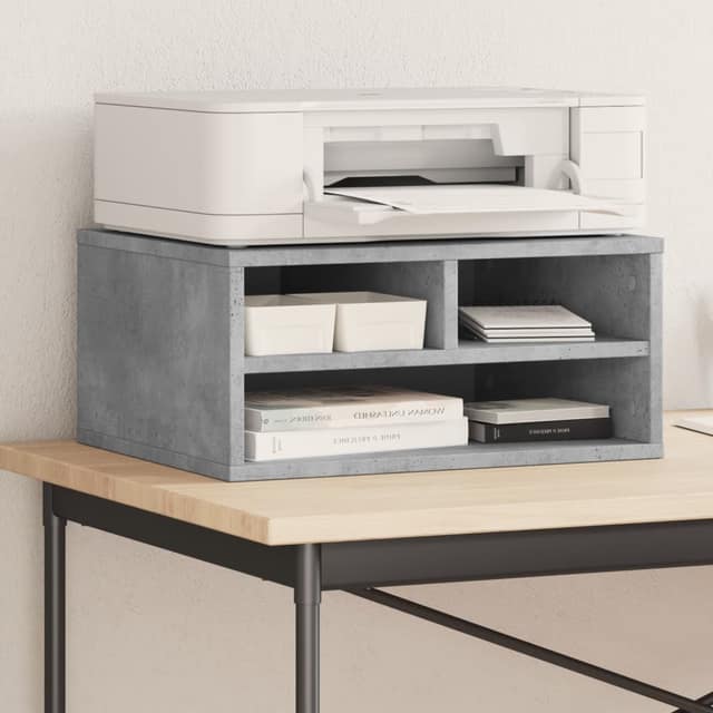 VidaXL Βάση Εκτυπωτή Γκρι Σκυρ. 49x40x22,5 εκ. από Επεξεργασμένο Ξύλο