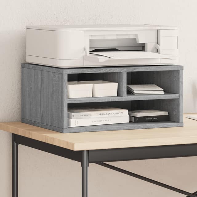 VidaXL Βάση Εκτυπωτή Γκρι Sonoma 49x40x22,5 εκ. από Επεξεργασμένο Ξύλο