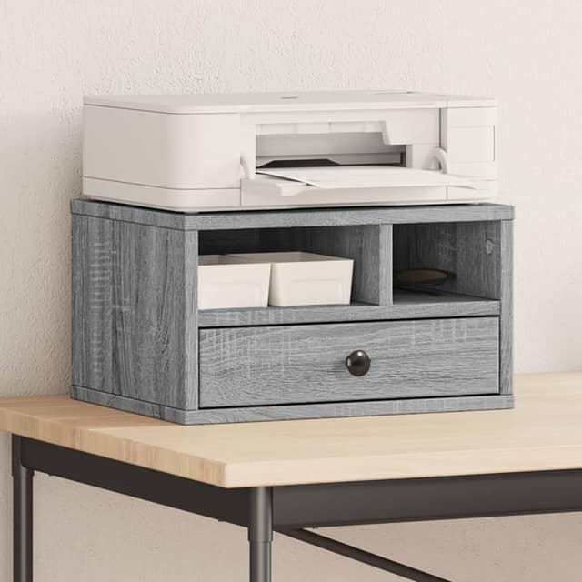 VidaXL Βάση Εκτυπωτή Γκρι Sonoma 40x32x22,5 εκ. από Επεξεργασμένο Ξύλο