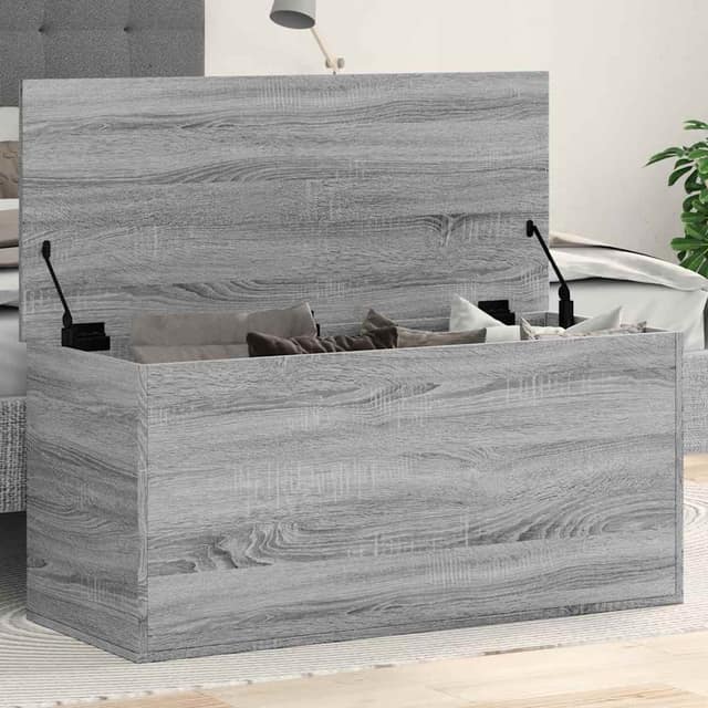 VidaXL Κουτί Αποθήκευσης Γκρι sonoma 100x42x46 εκ. Επεξεργασμένο Ξύλο