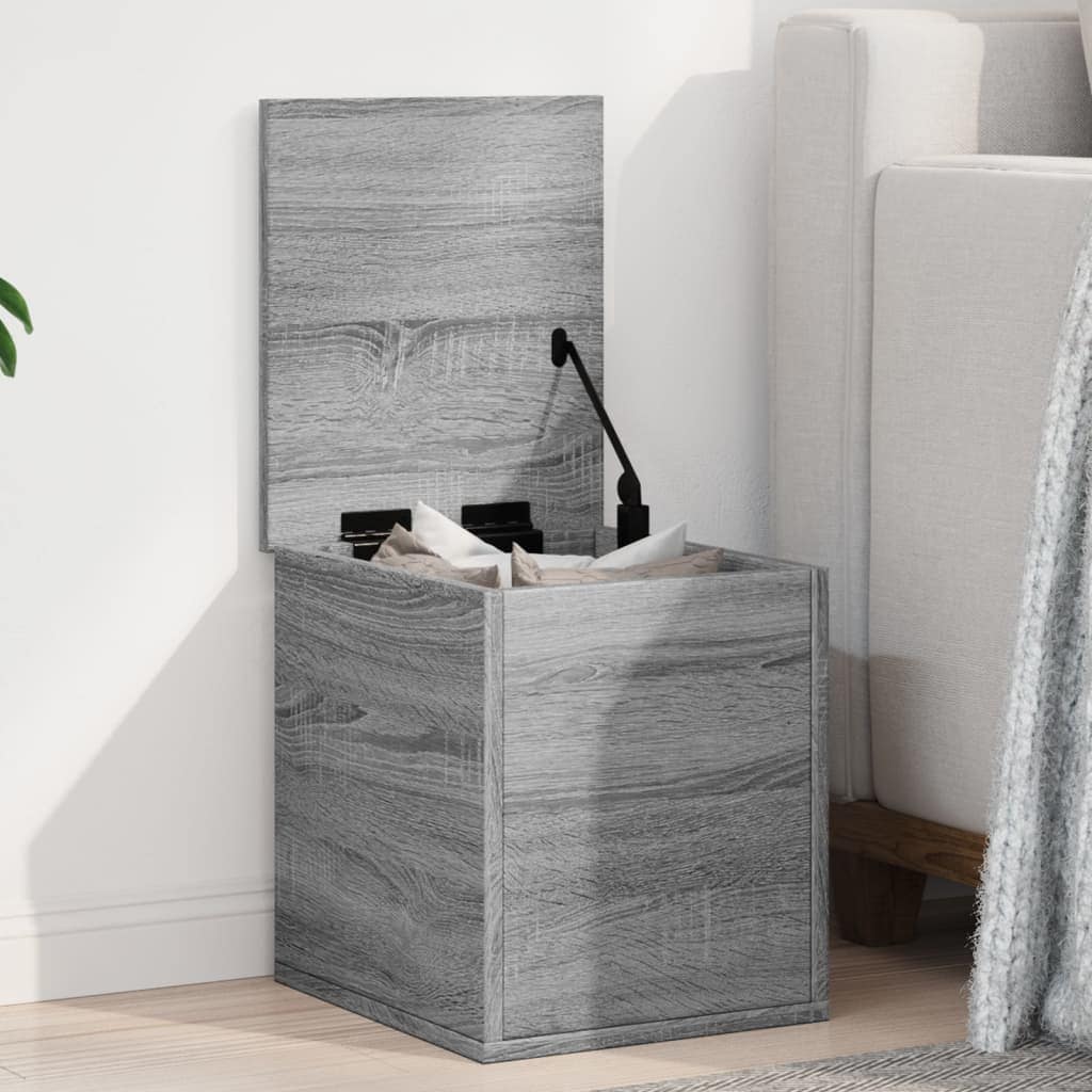 VidaXL Κουτί Αποθήκευσης Γκρι sonoma 30x35x35 εκ. Επεξεργασμένο Ξύλο