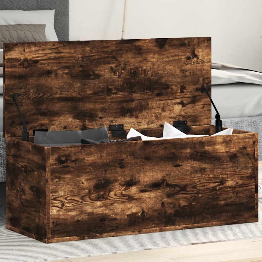 VidaXL Κουτί Αποθήκευσης Καπνιστή Δρυς 90x35x35 εκ. Επεξεργασμένο Ξύλο