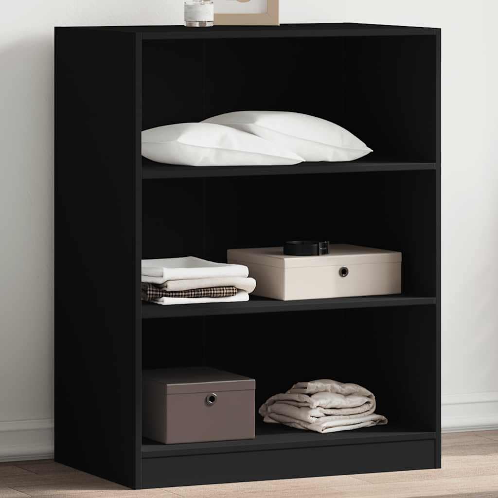 VidaXL Ντουλάπα Μαύρη 77 x 48 x 102 εκ. από Επεξεργασμένο Ξύλο