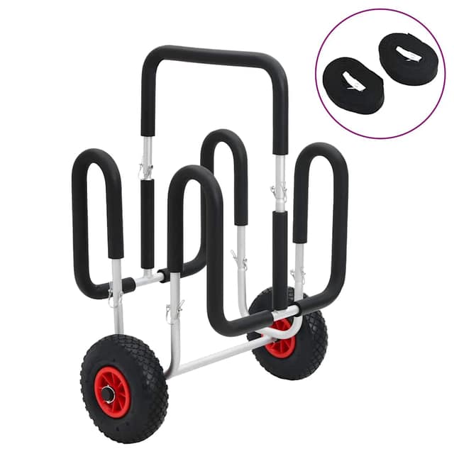 VidaXL Καροτσάκι SUP για 2 σανίδες σερφ 90 κ. Αλουμινίου
