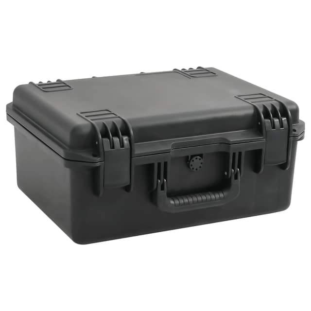 VidaXL Θήκη Πτήσης Φορητή Μαύρη 49x38x23 εκ. από Πολυπροπυλένιο