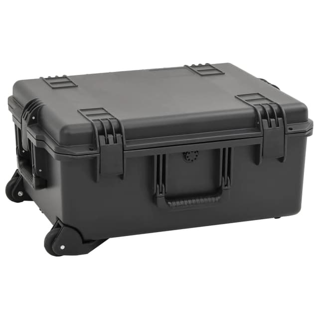 VidaXL Θήκη Πτήσης Φορητή Μαύρη 62,5x50x28,5 εκ. από Πολυπροπυλένιο