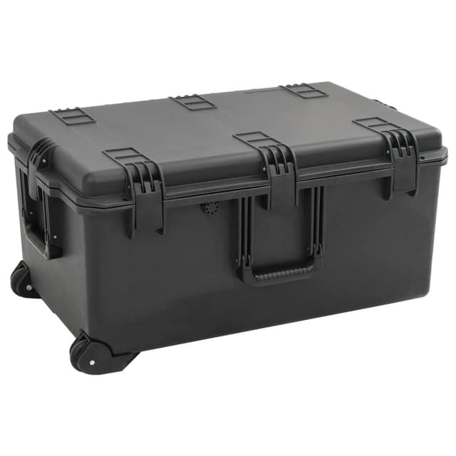 VidaXL Θήκη Πτήσης Φορητή Μαύρη 79,5x52x39 εκ. από Πολυπροπυλένιο