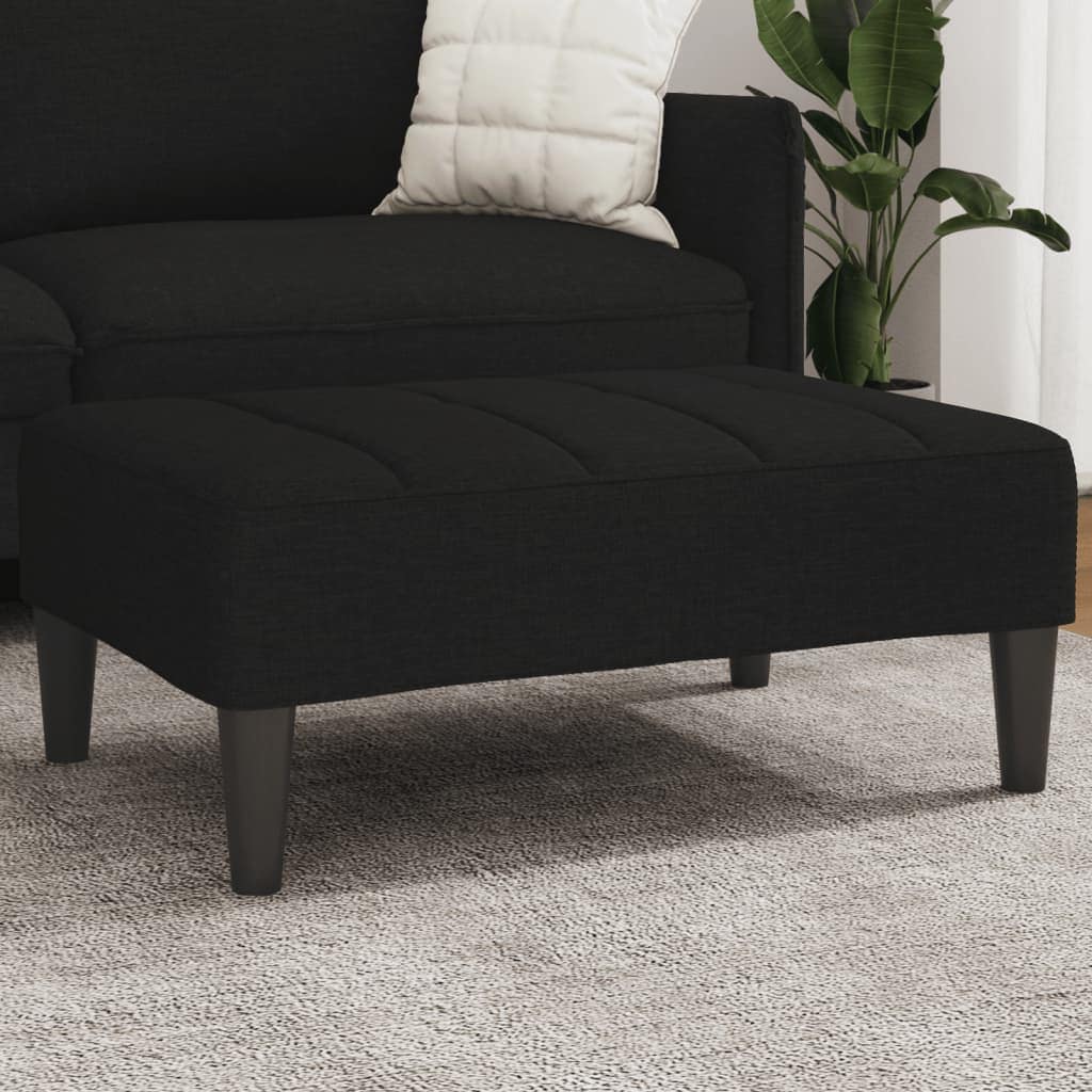 VidaXL Υποπόδιο Μαύρο 77x55x31 εκ. Υφασμάτινο