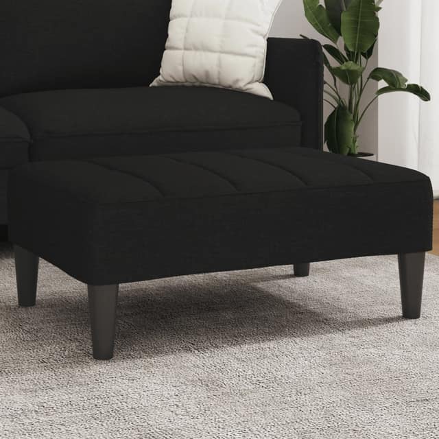 VidaXL Υποπόδιο Μαύρο 77x55x31 εκ. Υφασμάτινο
