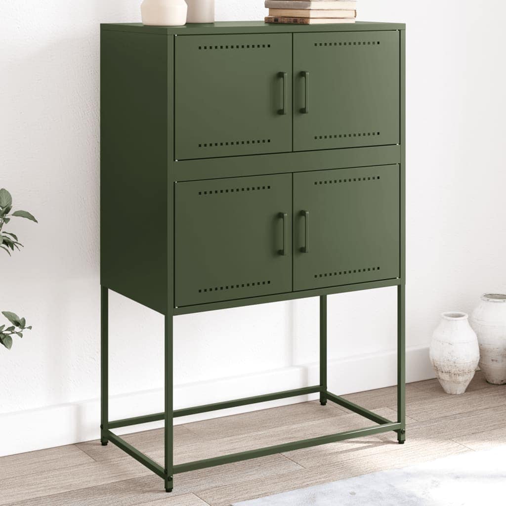 VidaXL Ντουλάπι Πράσινο Λαδί 68,5x38,5x107 εκ. από Ατσάλι