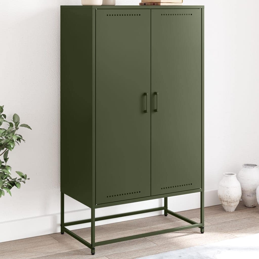 VidaXL Ντουλάπι Πράσινο Λαδί 68,5x38,5x123,5 εκ. από Ατσάλι