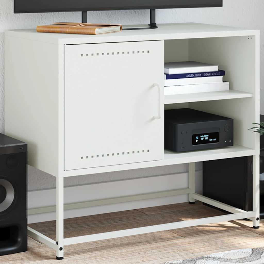 VidaXL Έπιπλο Τηλεόρασης Λευκό 68x39x60,5 εκ. από Χάλυβα