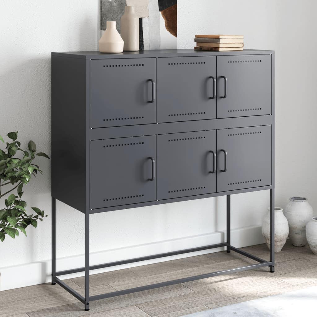 VidaXL Ντουλάπι Ανθρακί 100,5x39x107 εκ. από Ατσάλι